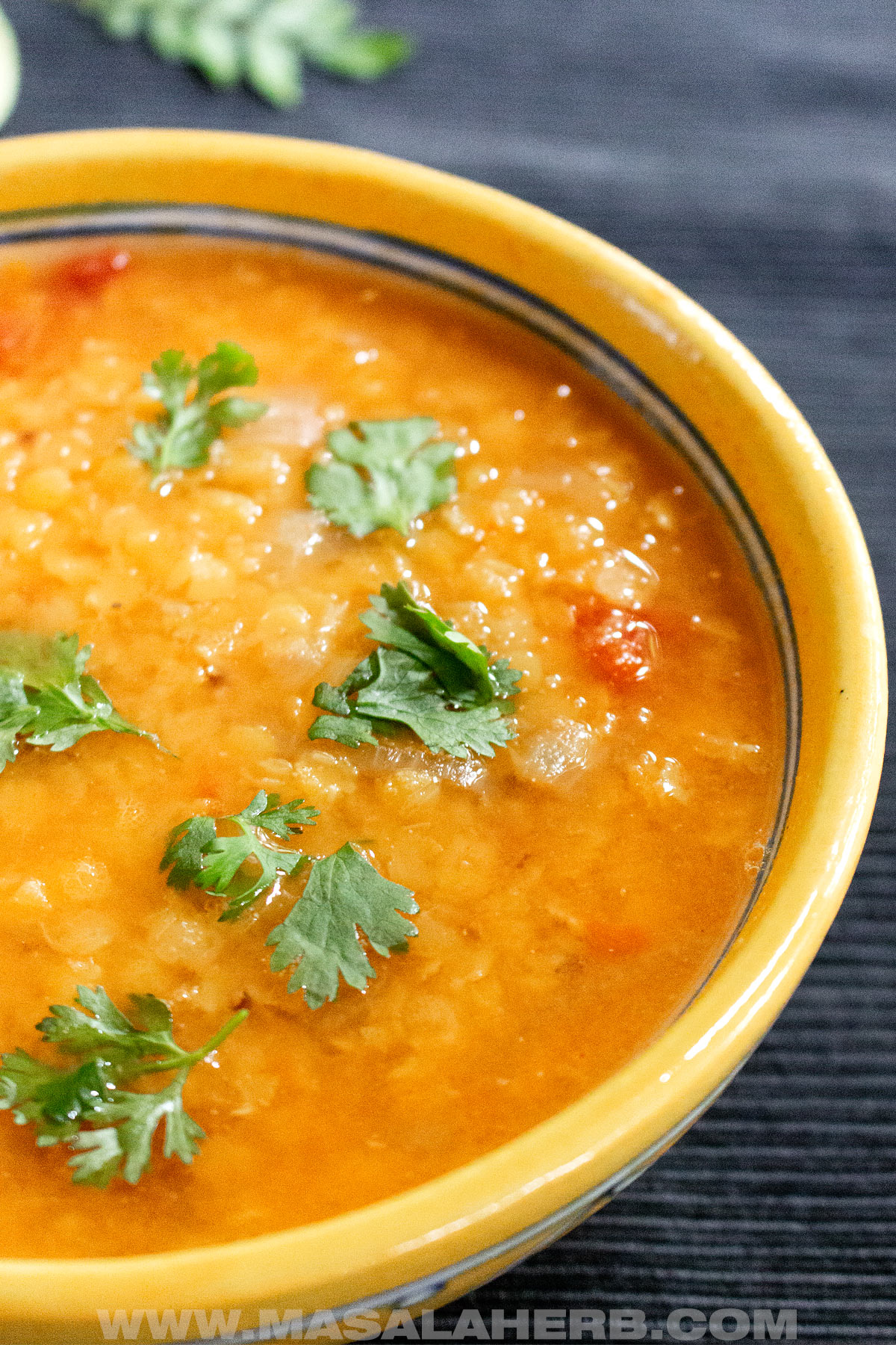 soup with masoor lentils