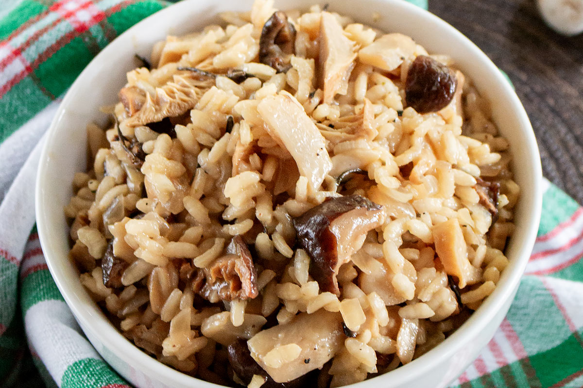 3 mushroom risotto