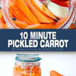 10 Minute Pickled Carrots (Refrigerator) pin