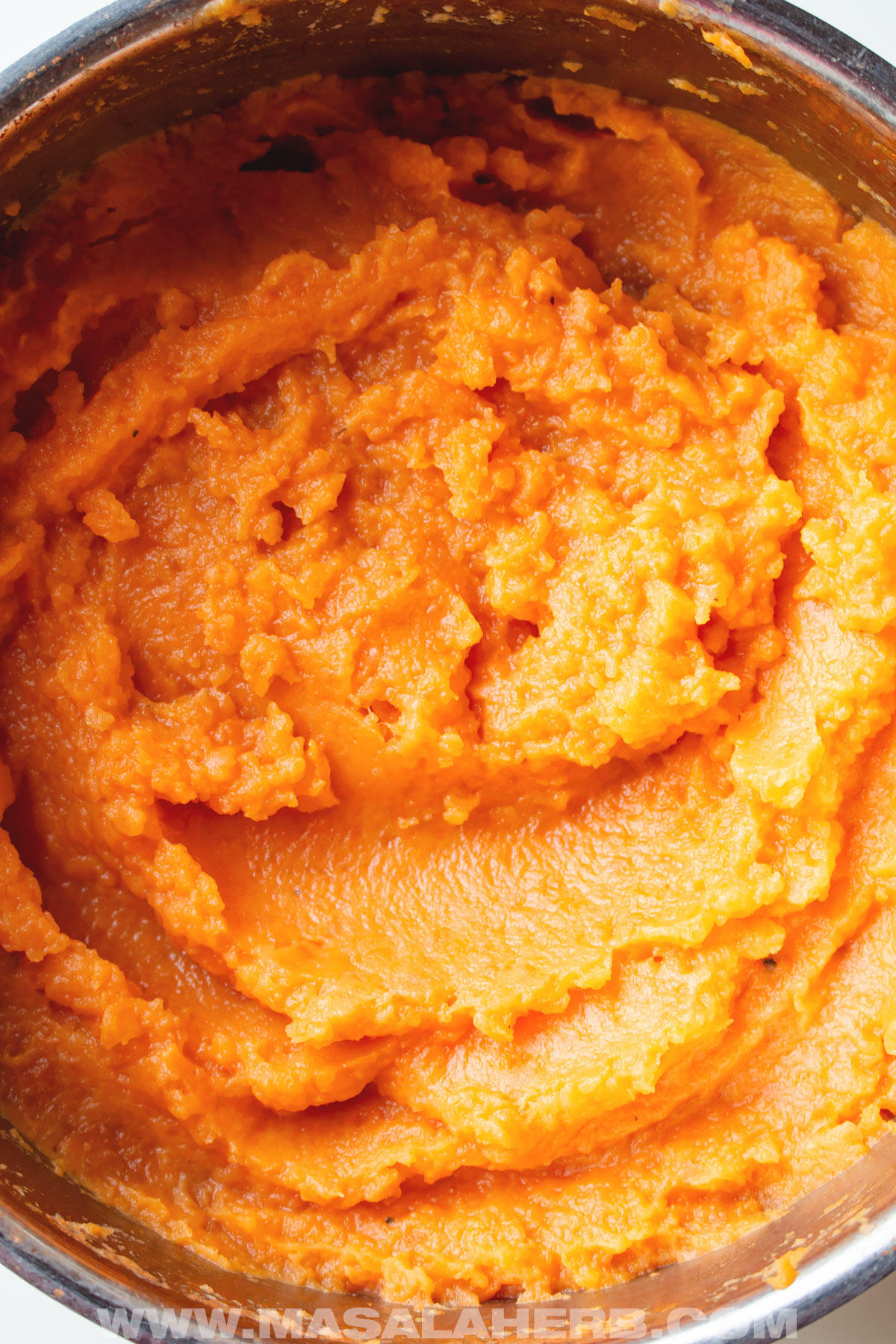 mashed sweet potatoes in one pot