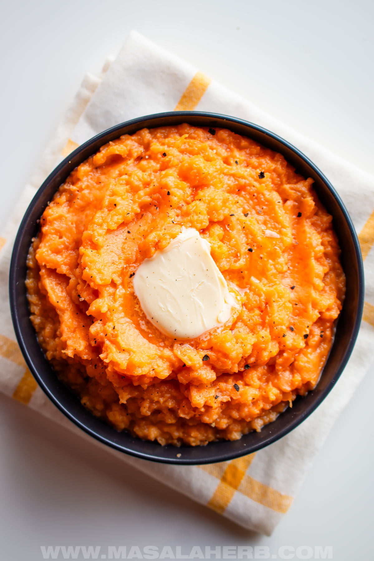 sweet potato mash with butter
