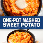 One-Pot Mashed Sweet Potato Recipe pin