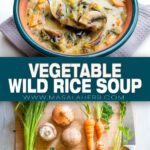 Vegetable Wild Rice Soup Recipe pin