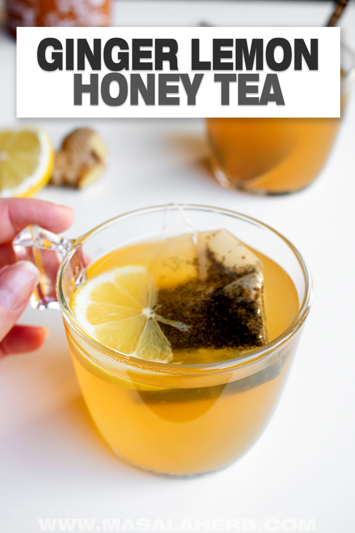 Ginger Lemon Honey Tea with Fresh Ingredients cover