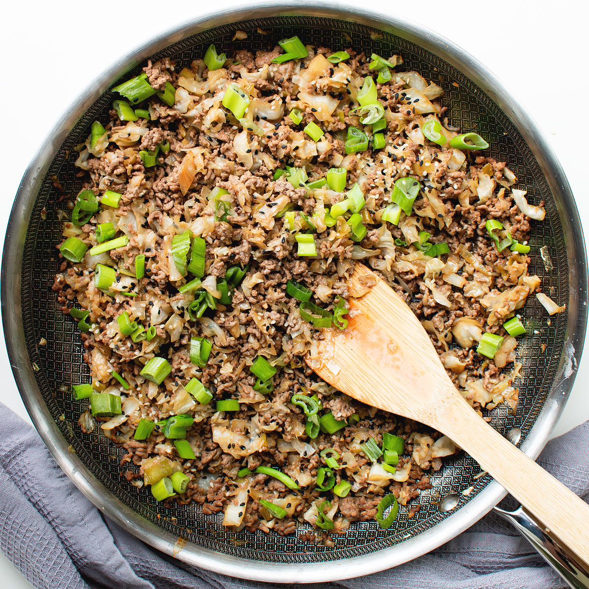 Ground Beef and Cabbage Stir Fry