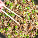 Cabbage and ground beef stir fry