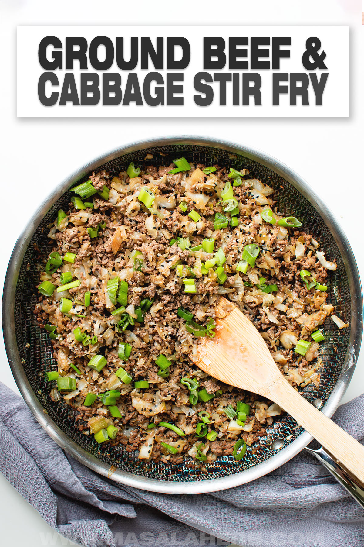Ground Beef and Cabbage Stir Fry cover