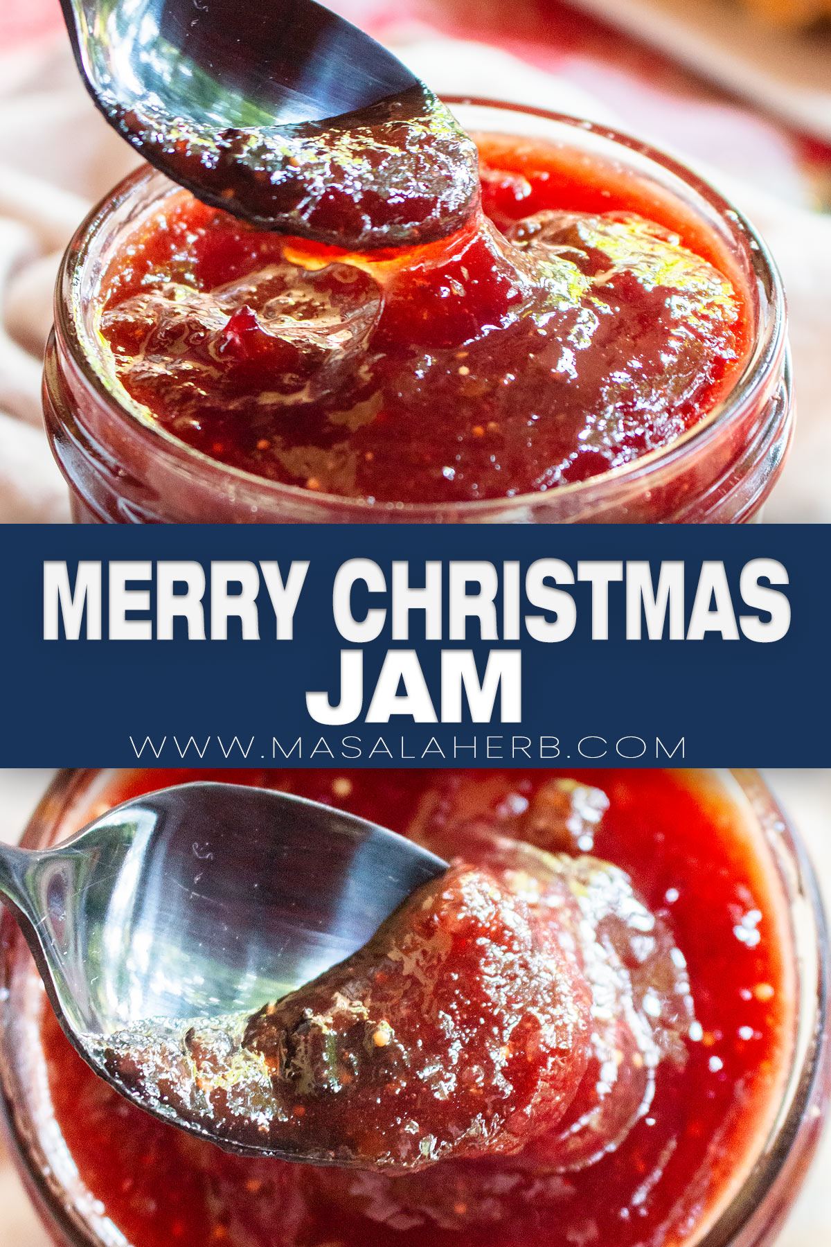 Merry Christmas Jam Recipe pin
