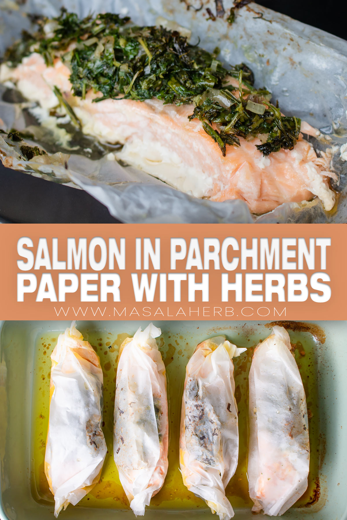 Salmon in Parchment Paper with Herbs pin