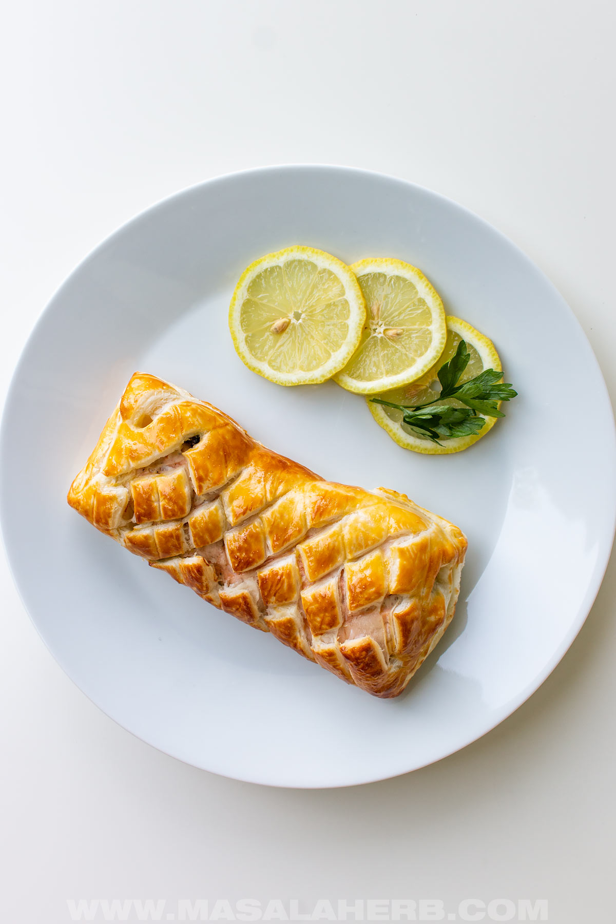 homemade salmon wellington