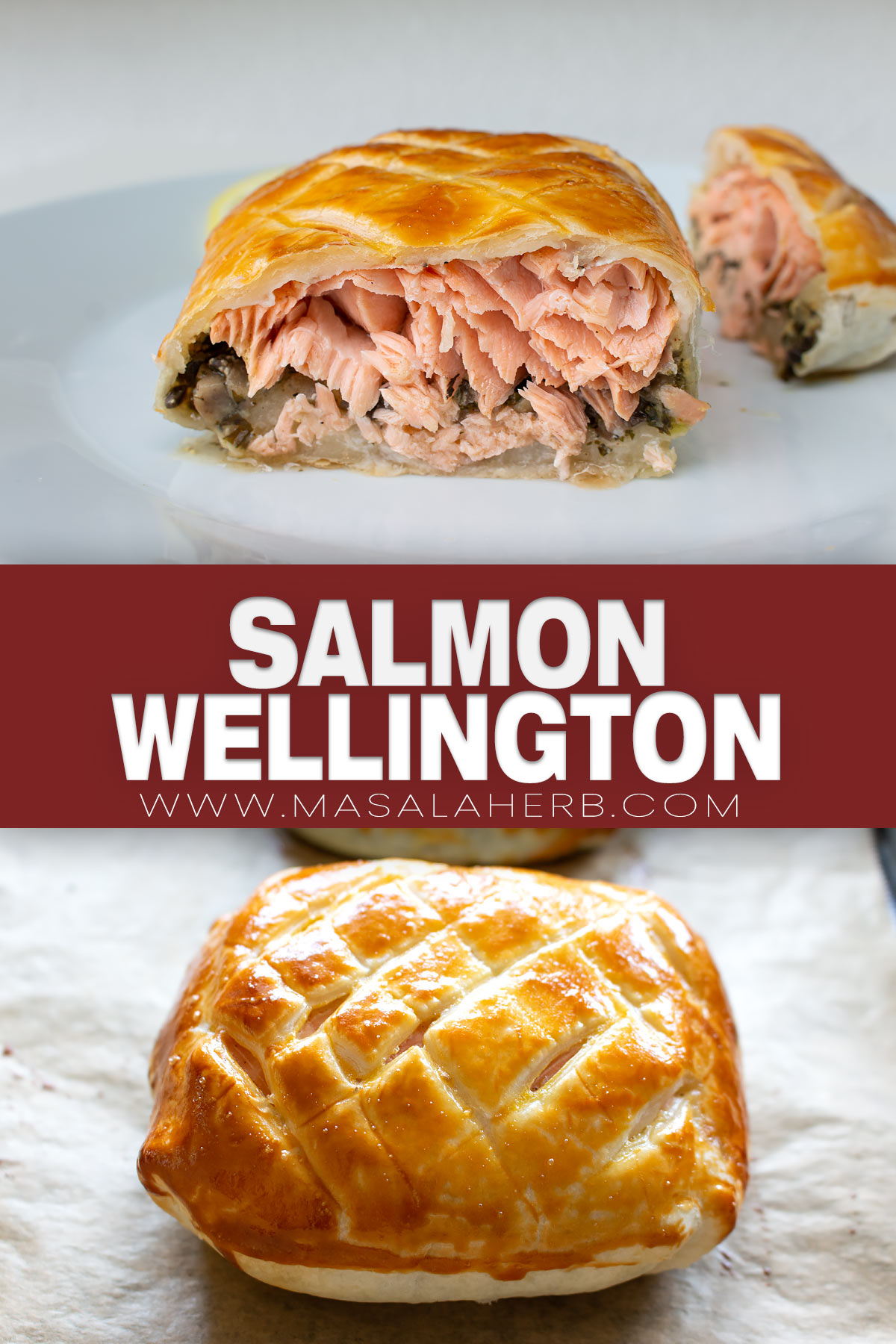 Salmon Wellington Recipe pin