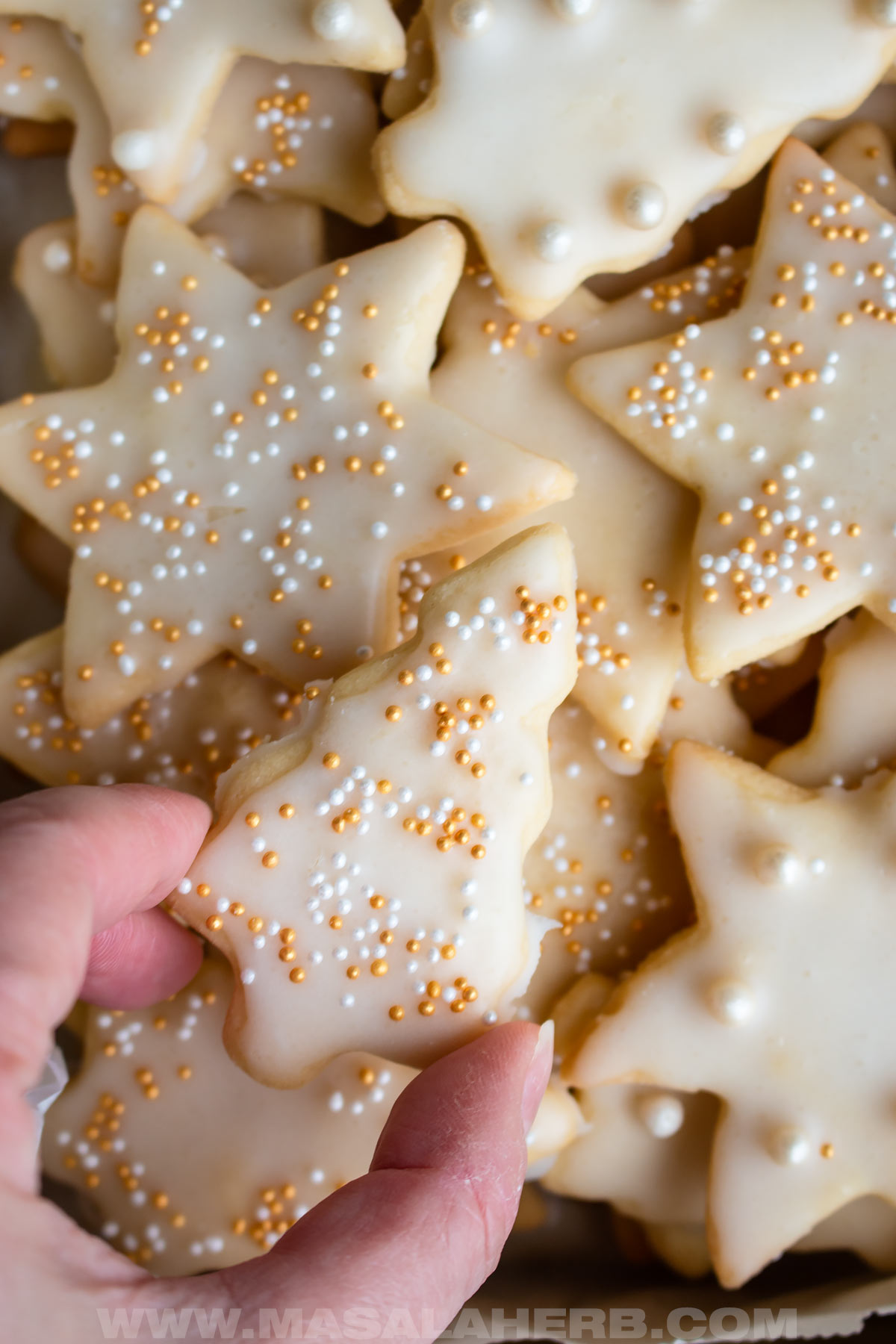 sugar cookies with a sugar glaze