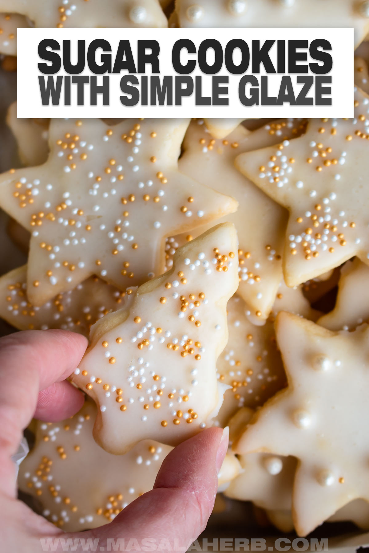 Homemade Sugar Cookies with Simple Glaze cover