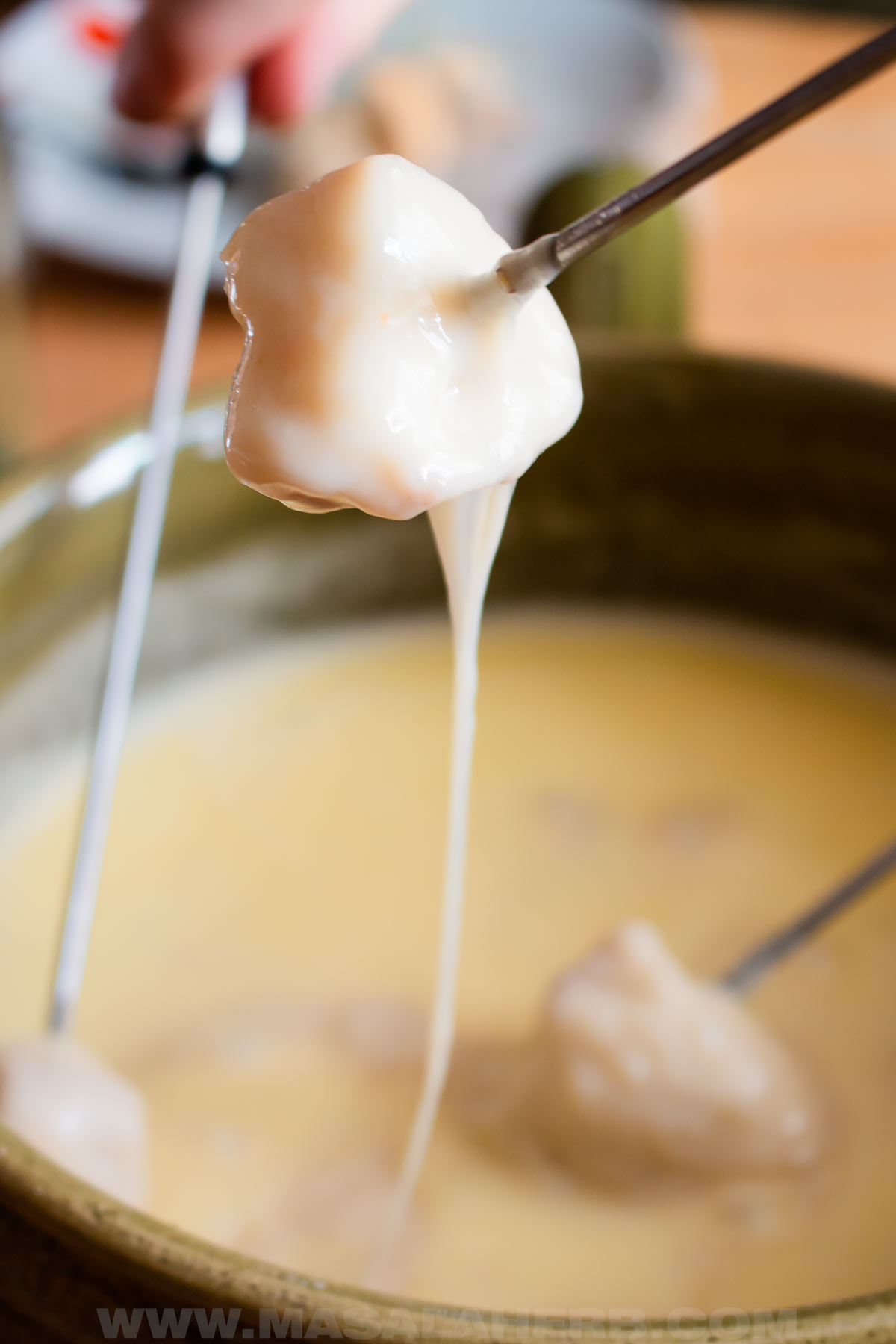homemade Swiss Cheese Fondue