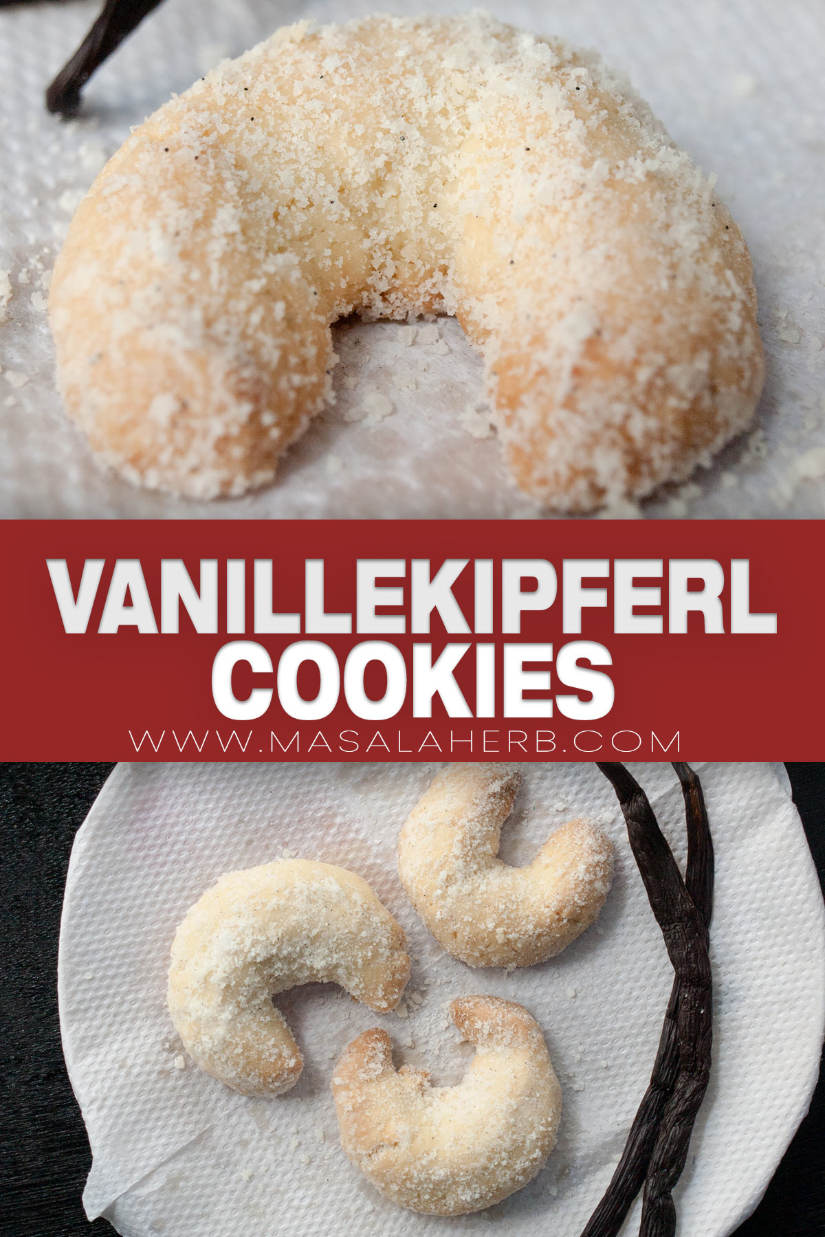 Vanillekipferl Cookies Recipe pin