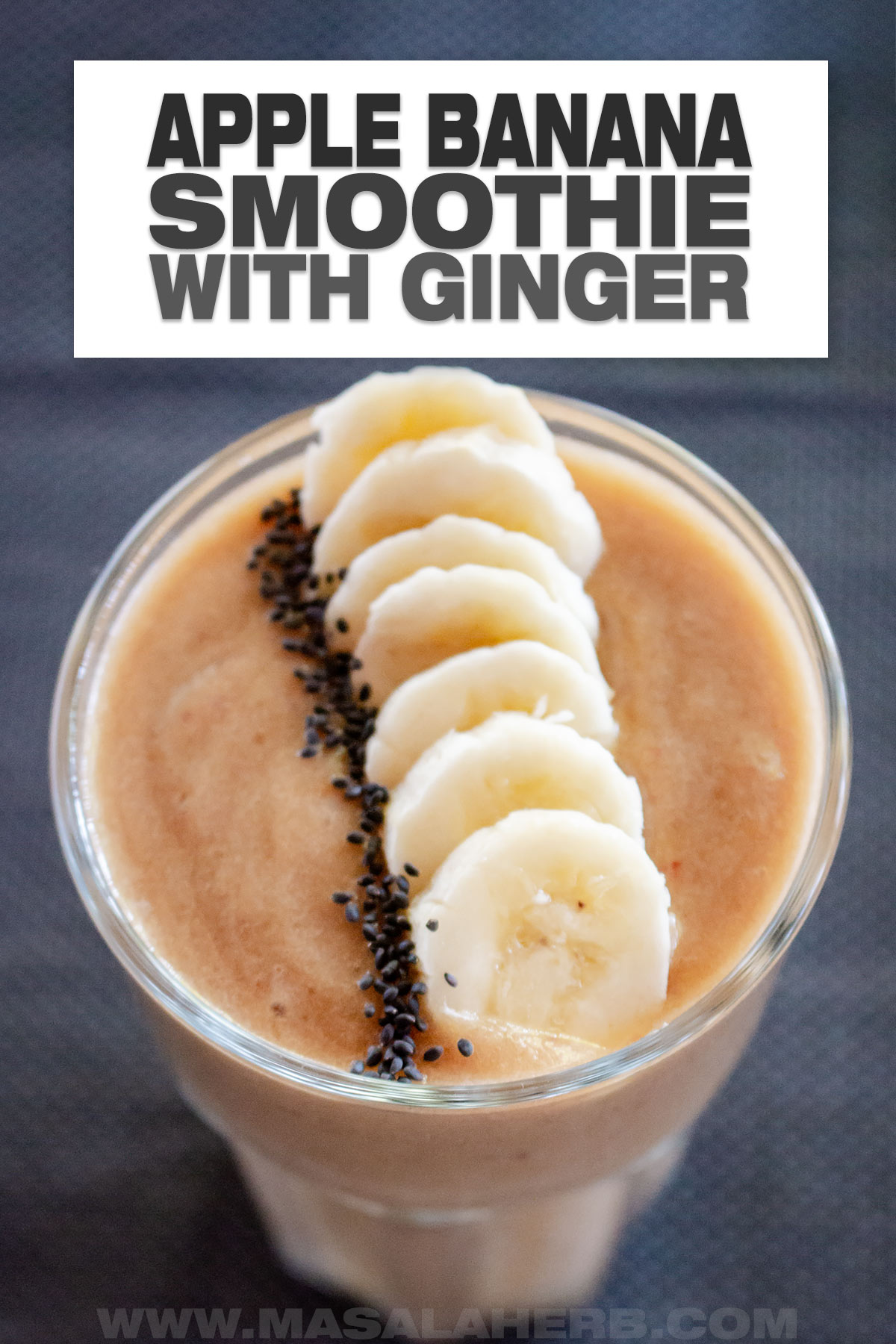 Apple Banana Smoothie with Ginger cover