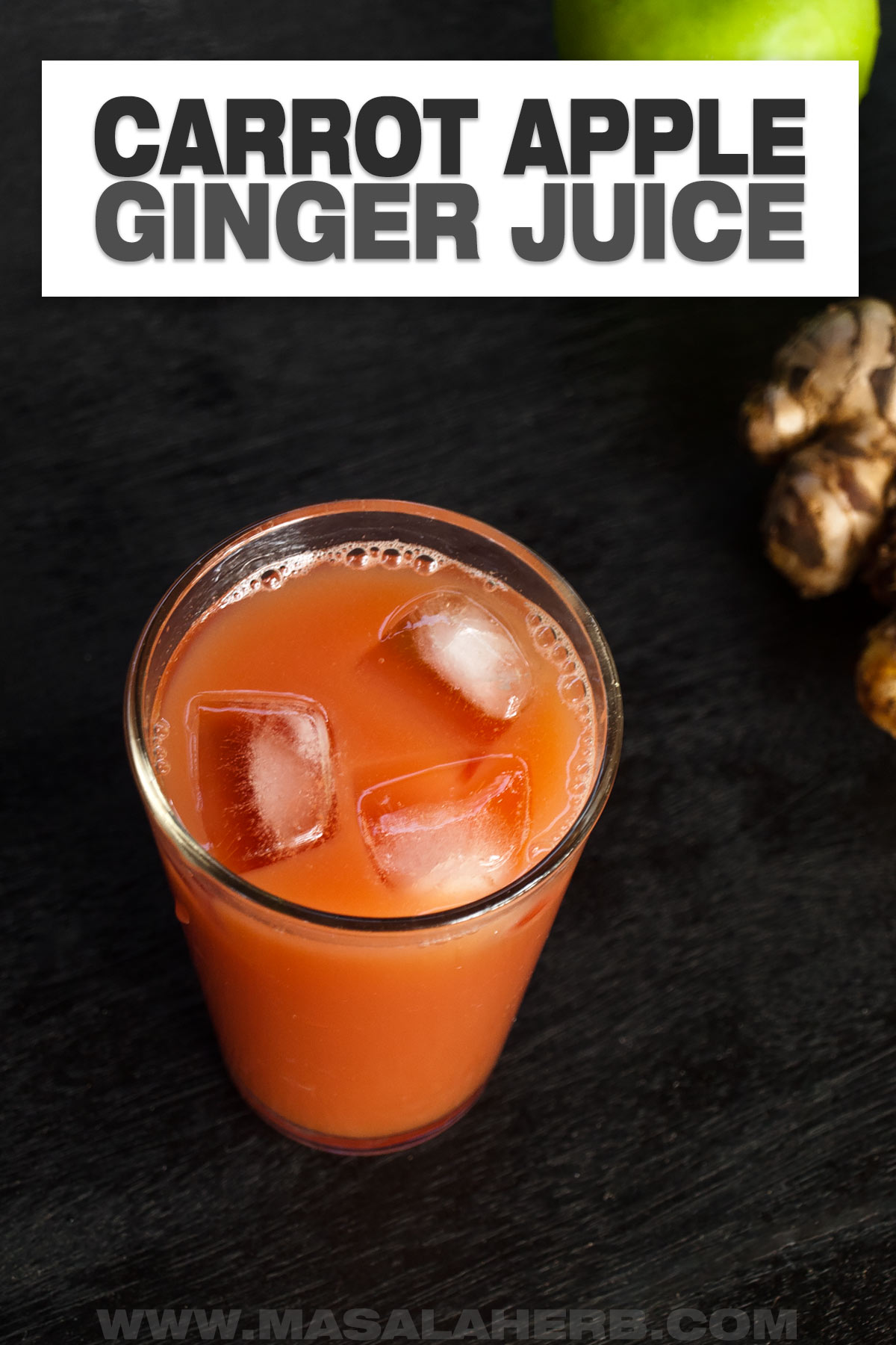 Carrot Apple Ginger Juice Recipe cover