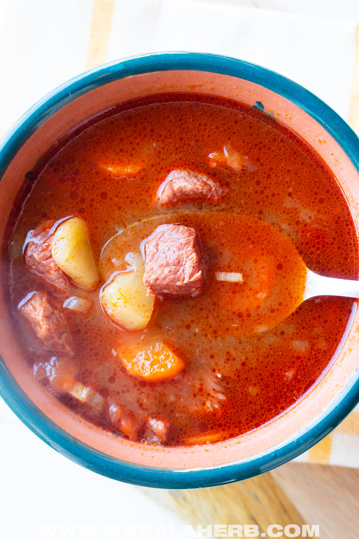 homemade Hungarian Goulash Soup
