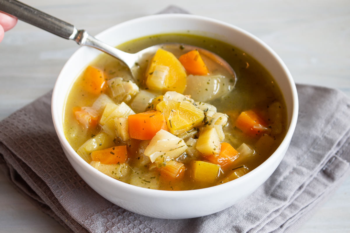 homemade nourishing soup