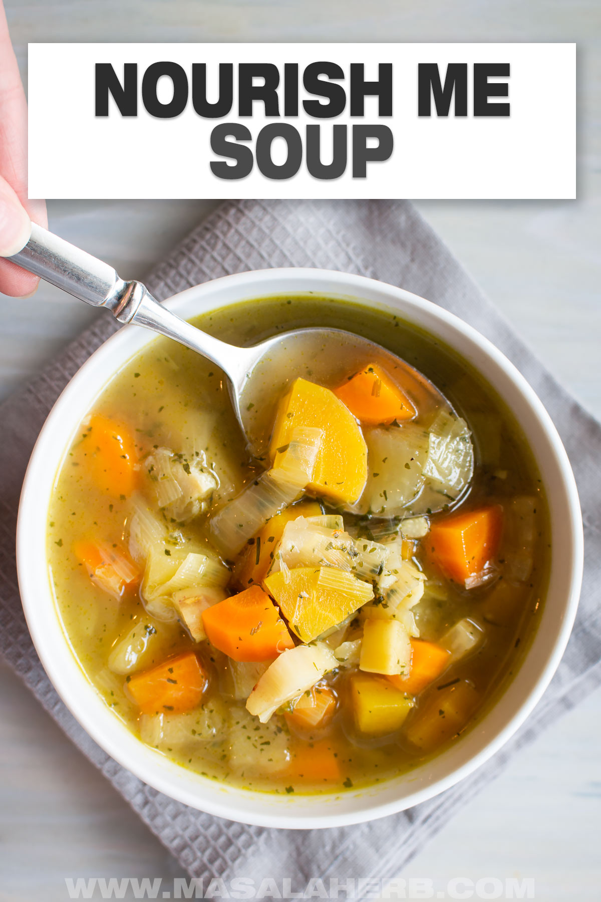 Nourish Me Soup Recipe cover