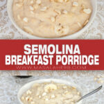 Semolina Breakfast Porridge with Banana and Cashews pin