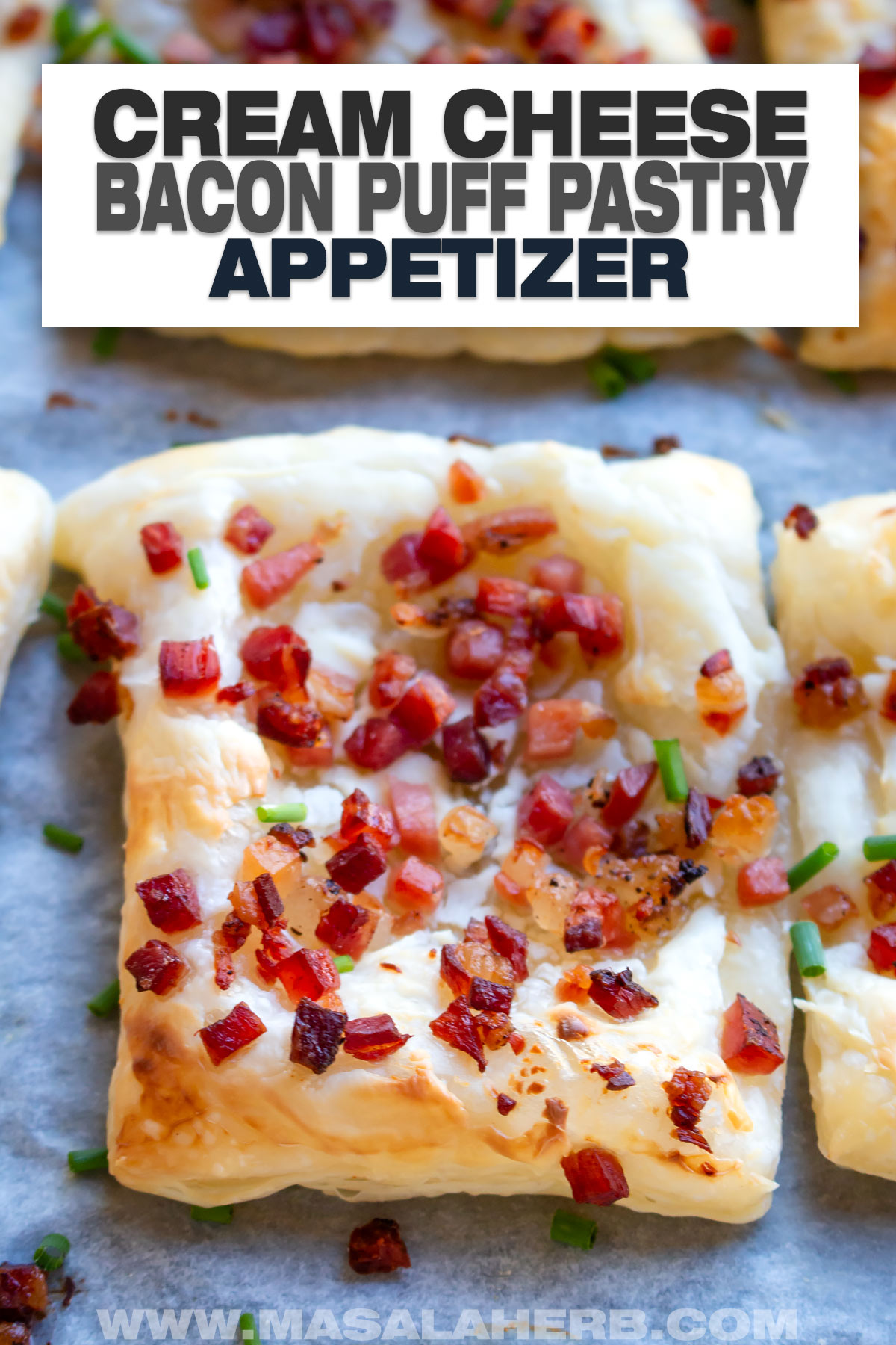 Cream Cheese Bacon Puff Pastry Appetizer cover