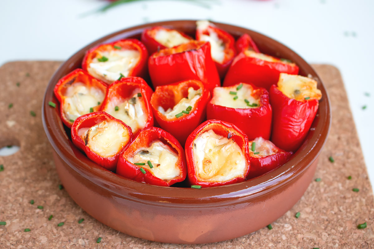 stuffed mini bell pepper appetizer