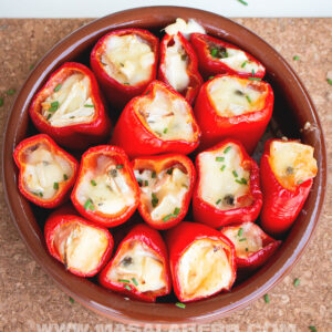 Mini bell pepper stuffed