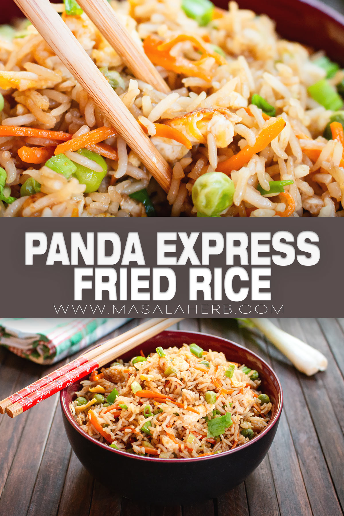 Copycat Panda Express Fried Rice Recipe pin