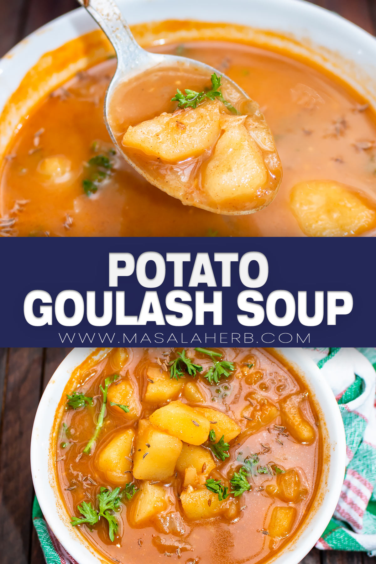 Potato Goulash Soup Recipe pin