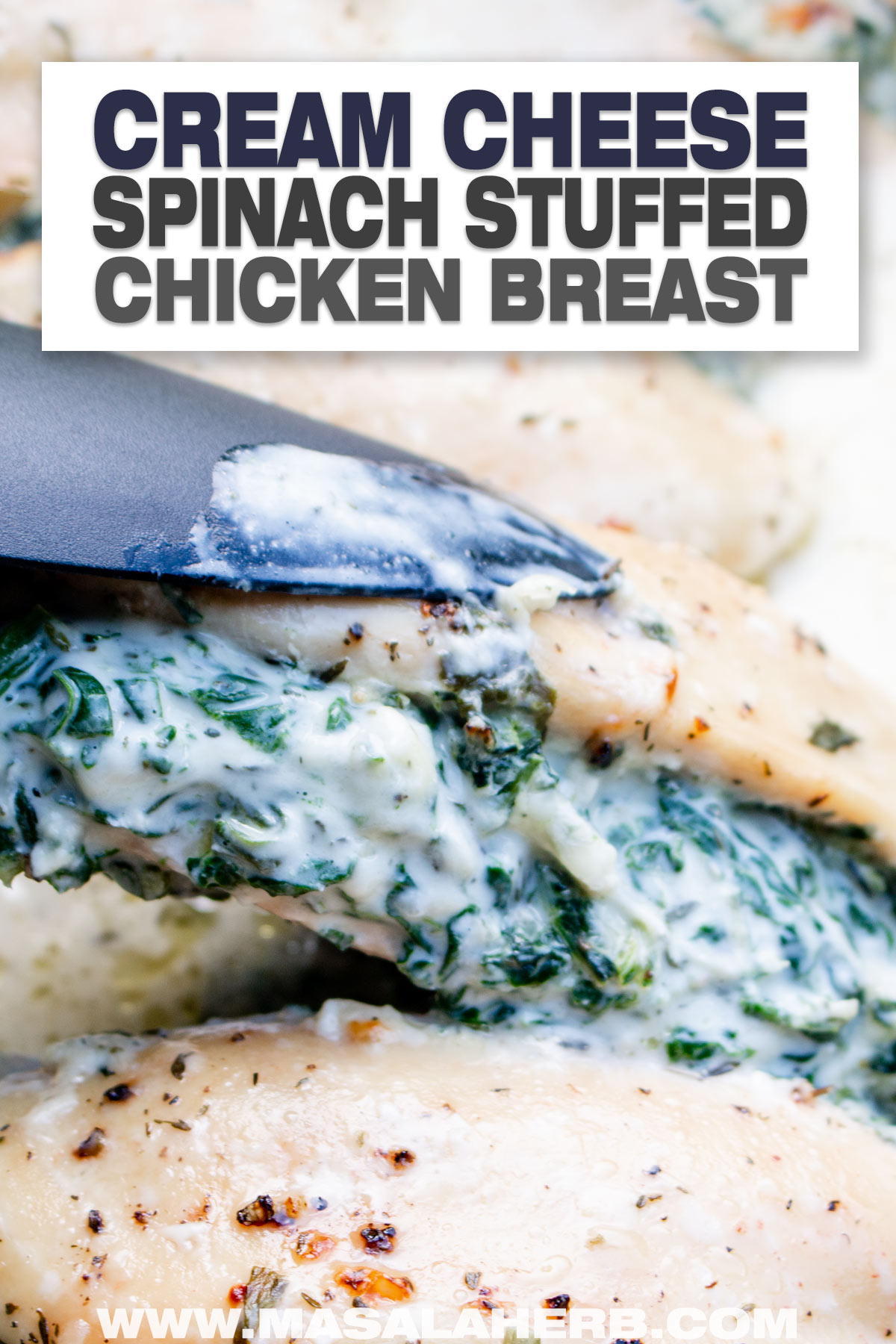 Cream Cheese Spinach Stuffed Chicken Breast Recipe cover