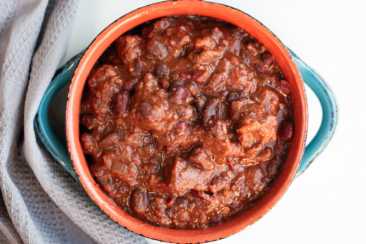 beef and bean chili