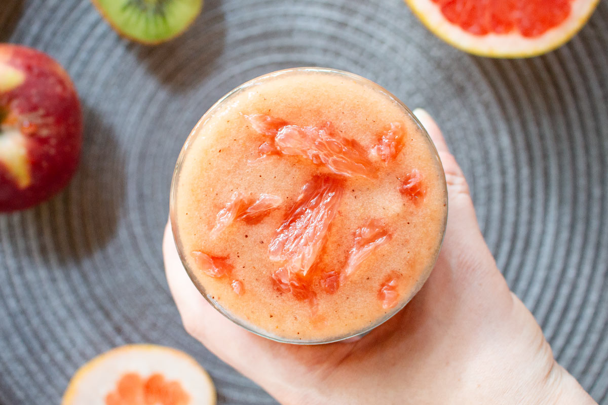 smoothie with fresh fruits