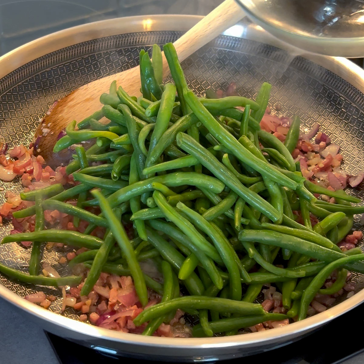 stir in green beans
