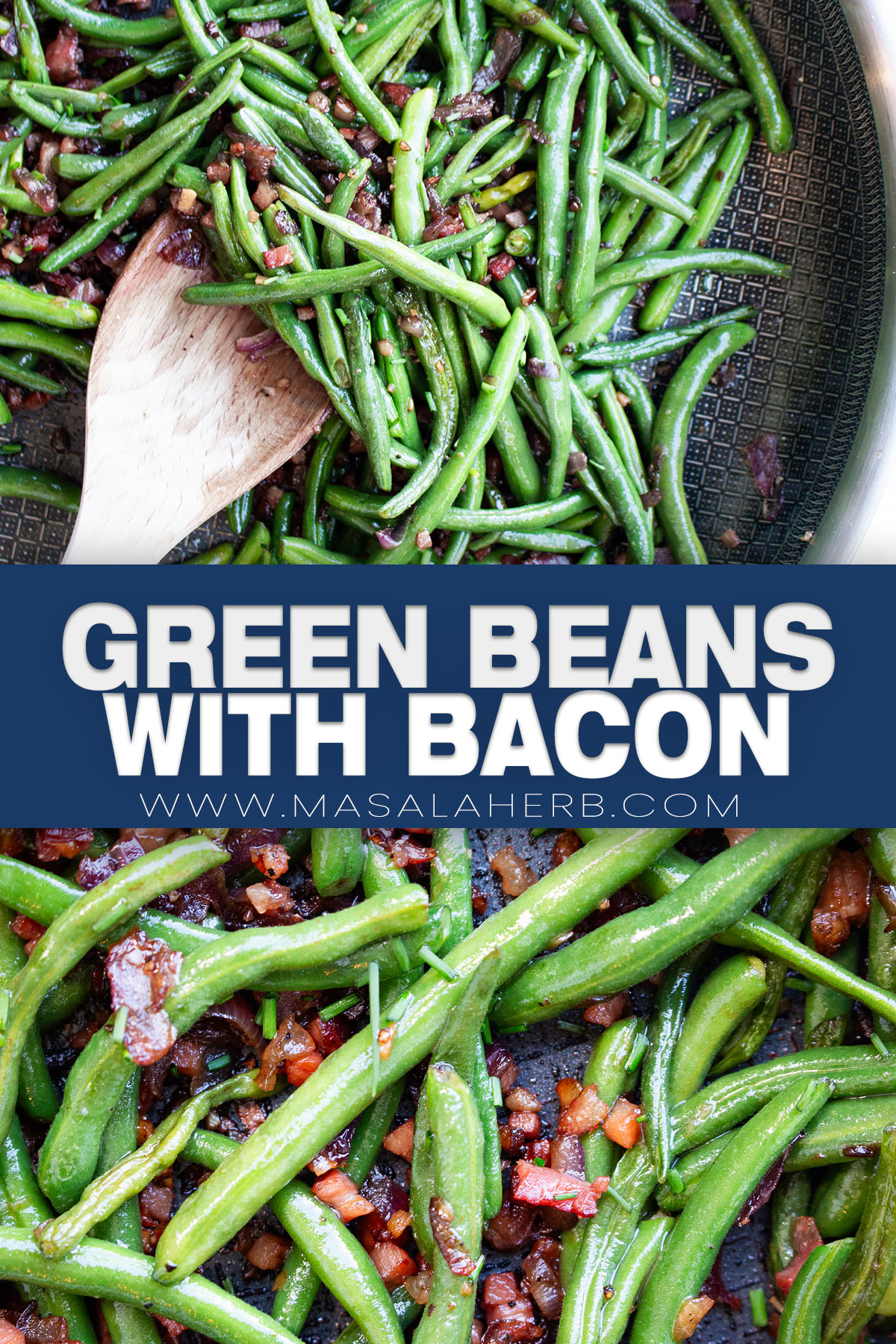 Quick Skillet Green Beans with Bacon pin