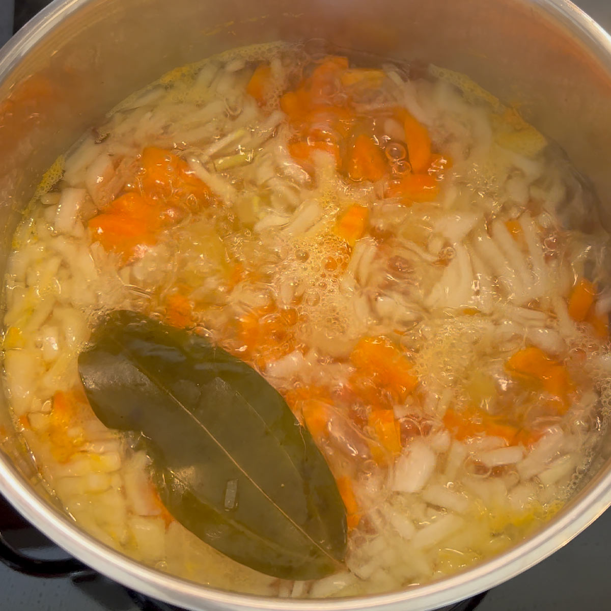 boil vegetables soft