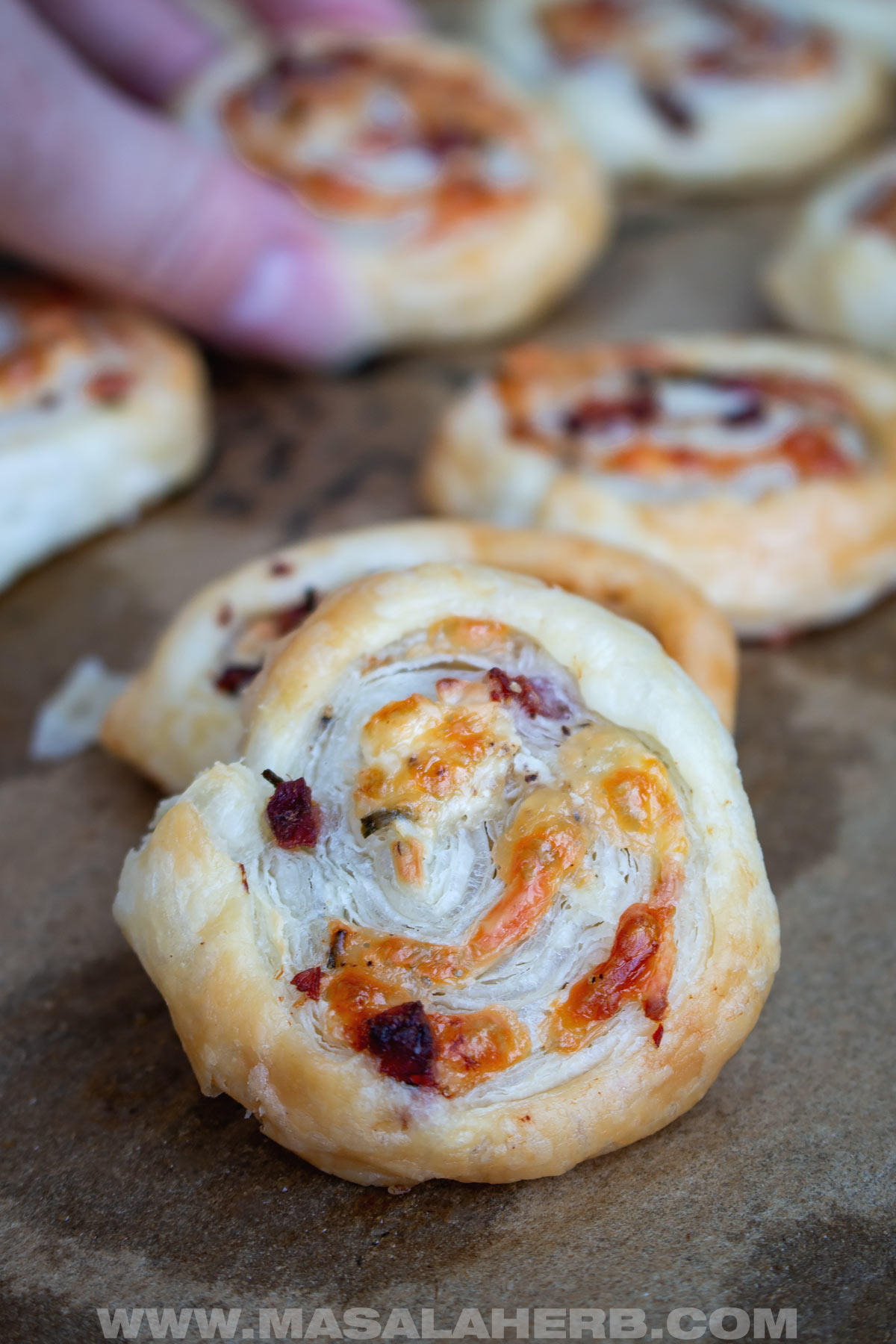 pinwheels with puff pastry