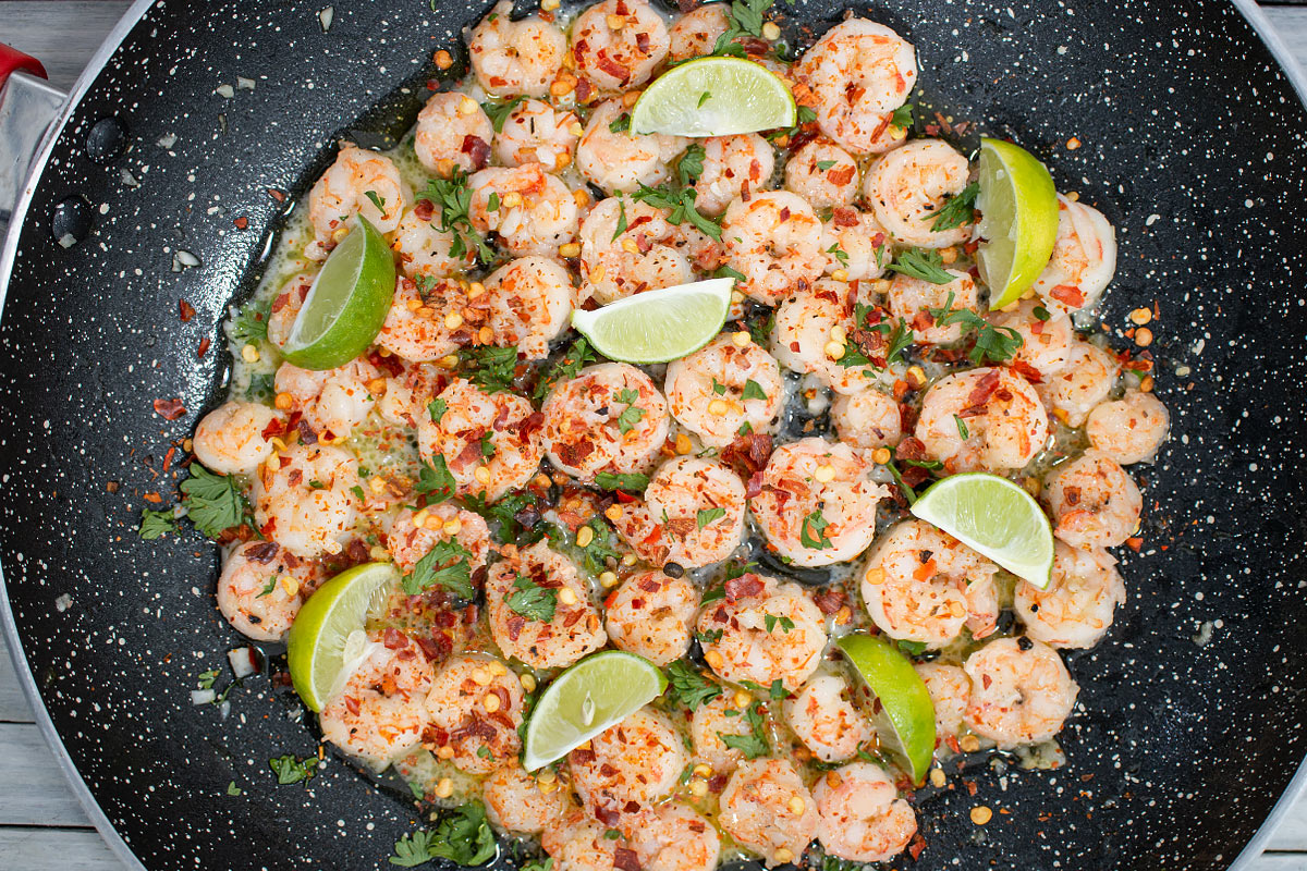 fried Spicy Cilantro Lime Shrimp Recipe