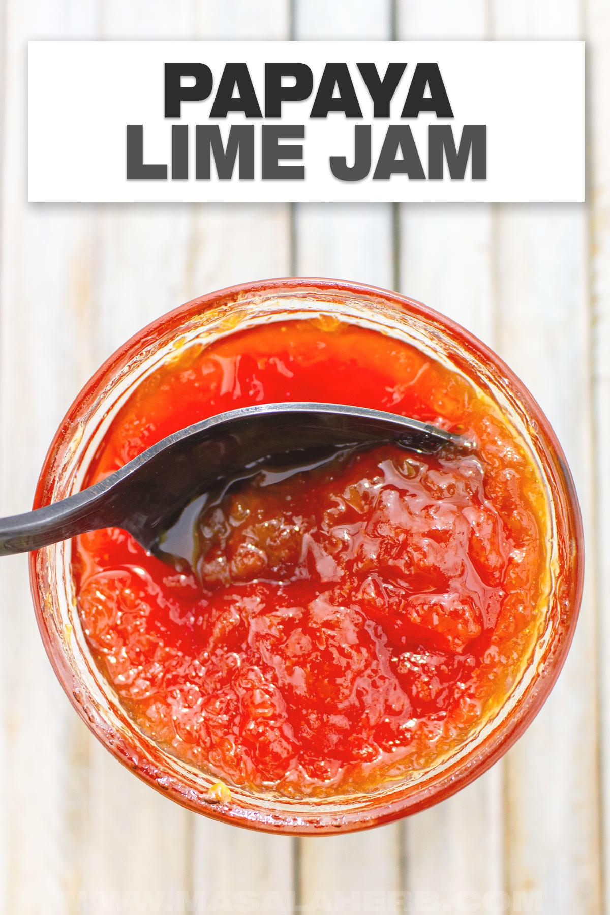 3 Ingredient Papaya Lime Jam Recipe cover